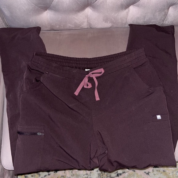 FIGS Espresso Brown Yola Scrub Pant Size Large - Picture 2 of 2